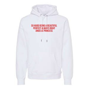 So Hard Being A Beautiful Perfect Always Right Angelic Princess Premium Hoodie