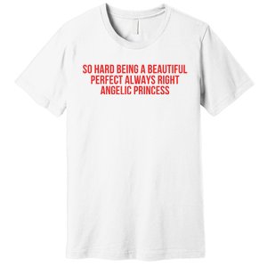 So Hard Being A Beautiful Perfect Always Right Angelic Princess Premium T-Shirt