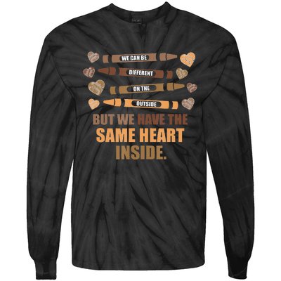 Same Heart Black History Month African American Tie-Dye Long Sleeve Shirt