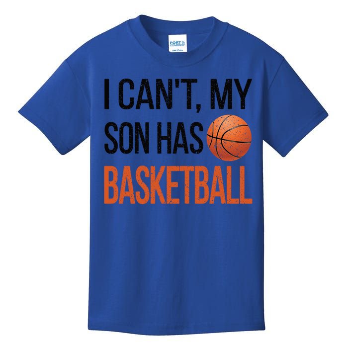 Son Has Basketball Mom Basketball Player Mom Gift Kids T-Shirt