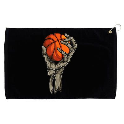 Skeleton Hand Basketball Funny Halloween Grommeted Golf Towel