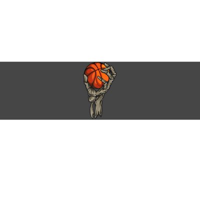 Skeleton Hand Basketball Funny Halloween Bumper Sticker