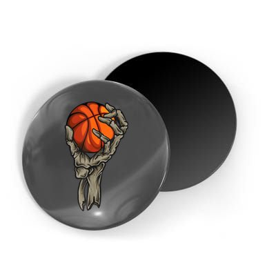 Skeleton Hand Basketball Funny Halloween Magnet