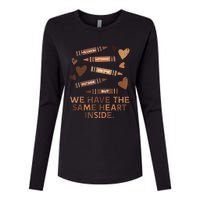 Same Heart Black History Month African American Womens Cotton Relaxed Long Sleeve T-Shirt