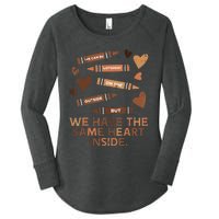 Same Heart Black History Month African American Women's Perfect Tri Tunic Long Sleeve Shirt