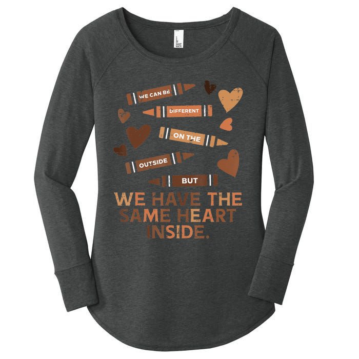 Same Heart Black History Month African American Women's Perfect Tri Tunic Long Sleeve Shirt