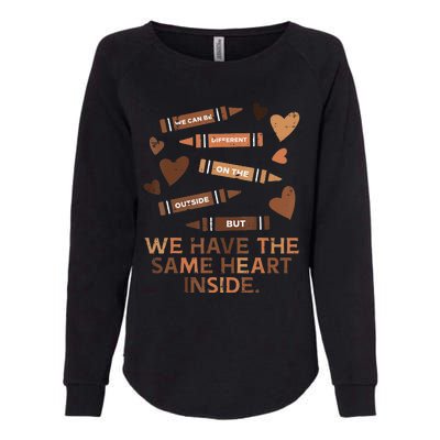 Same Heart Black History Month African American Womens California Wash Sweatshirt