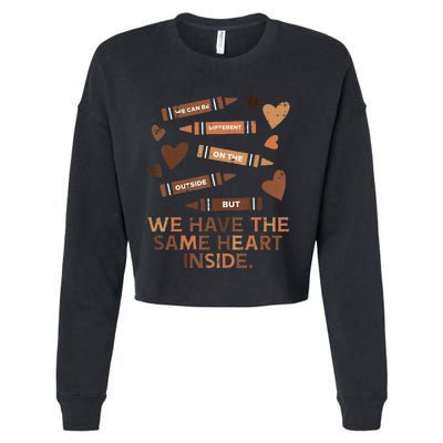 Same Heart Black History Month African American Cropped Pullover Crew