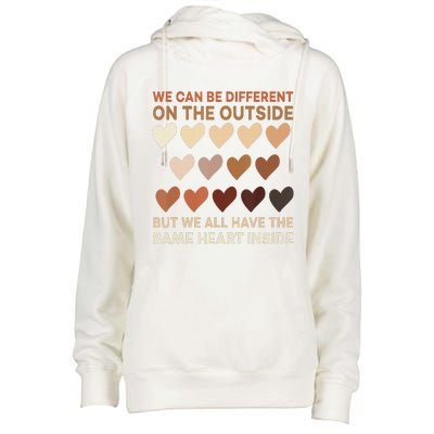 Same Heart Black History Month African American Pride Womens Funnel Neck Pullover Hood