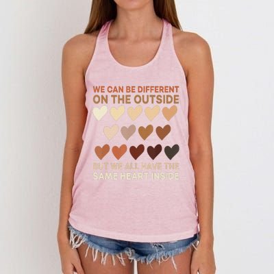 Same Heart Black History Month African American Pride Women's Knotted Racerback Tank