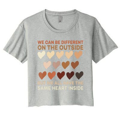 Same Heart Black History Month African American Pride Women's Crop Top Tee