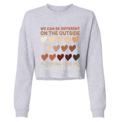 Same Heart Black History Month African American Pride Cropped Pullover Crew