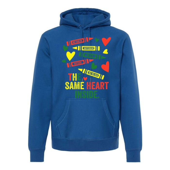 Same Heart Black History Month African American Juneteenth Gift Premium Hoodie