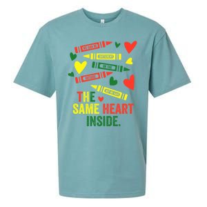 Same Heart Black History Month African American Juneteenth Gift Sueded Cloud Jersey T-Shirt