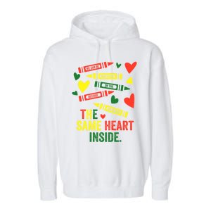 Same Heart Black History Month African American Juneteenth Gift Garment-Dyed Fleece Hoodie