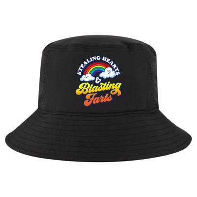 Stealing Hearts Blasting Farts Gift Funny Rainbow Valentines Gift Cool Comfort Performance Bucket Hat