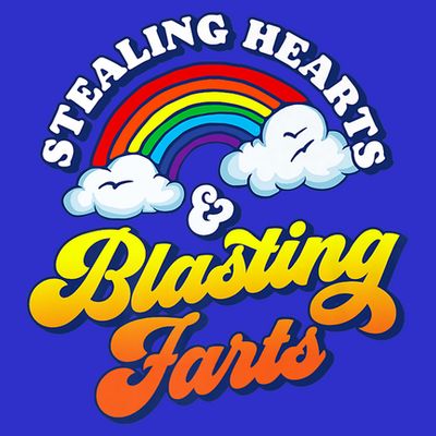 Stealing Hearts Blasting Farts Gift Funny Rainbow Valentines Gift T-Shirt