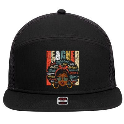 Same Heart Black History Month African American 7 Panel Mesh Trucker Snapback Hat