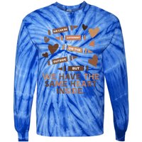 Same Heart Black History Month African American Gift Tie-Dye Long Sleeve Shirt