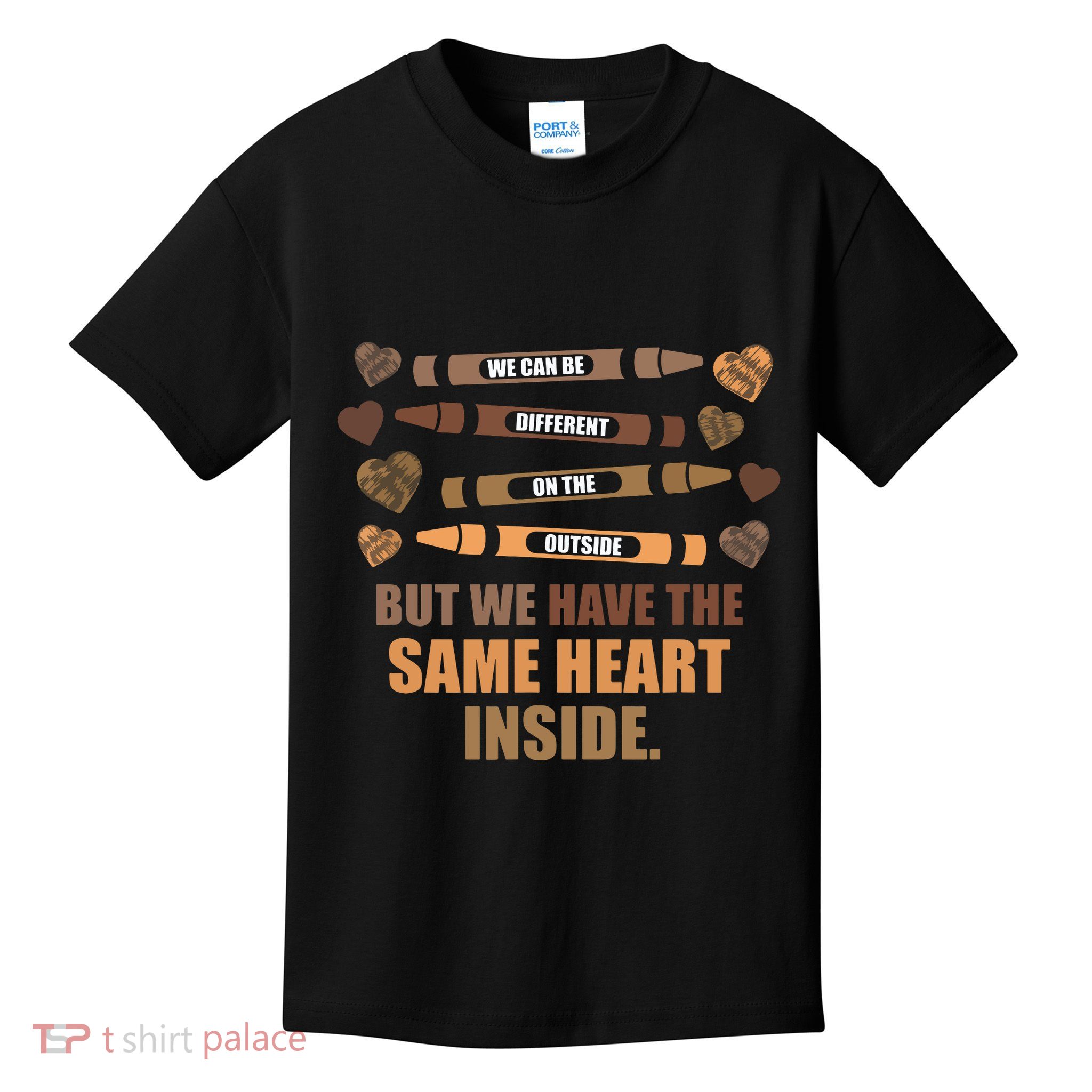 Same Heart Black History Month African American Kids T-Shirt
