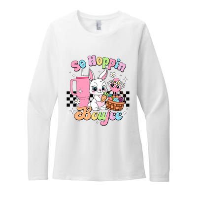 So Hoppin Boujee Cute Bunny Easter Day Easter Egg Womens CVC Long Sleeve Shirt