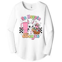 So Hoppin Boujee Cute Bunny Easter Day Easter Egg Women's Perfect Tri Tunic Long Sleeve Shirt