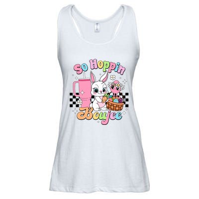 So Hoppin Boujee Cute Bunny Easter Day Easter Egg Ladies Essential Flowy Tank