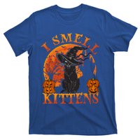 Scary Halloween BlackCat Costume Witch Hat And Moon Vintage Gift T-Shirt