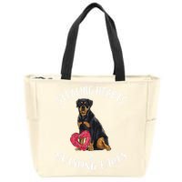 Stealing Hearts Blasting Farts Rottweiler Valentines Day Zip Tote Bag