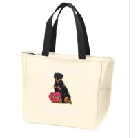Stealing Hearts Blasting Farts Rottweiler Valentines Day Zip Tote Bag