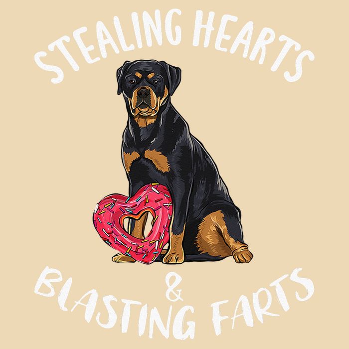 Stealing Hearts Blasting Farts Rottweiler Valentines Day Zip Tote Bag