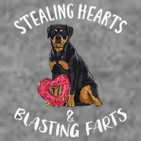 Stealing Hearts Blasting Farts Rottweiler Valentines Day Toddler Hoodie