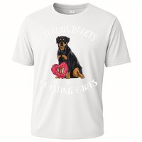 Stealing Hearts Blasting Farts Rottweiler Valentines Day Cooling Performance Crew T-Shirt