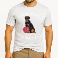 Stealing Hearts Blasting Farts Rottweiler Valentines Day Cooling Performance Crew T-Shirt