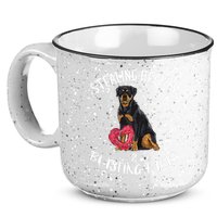 Stealing Hearts Blasting Farts Rottweiler Valentines Day 15oz Campfire Ceramic Mug
