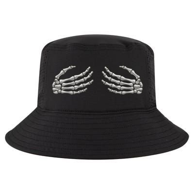 Skeleton Hands Breast Halloween Cool Comfort Performance Bucket Hat