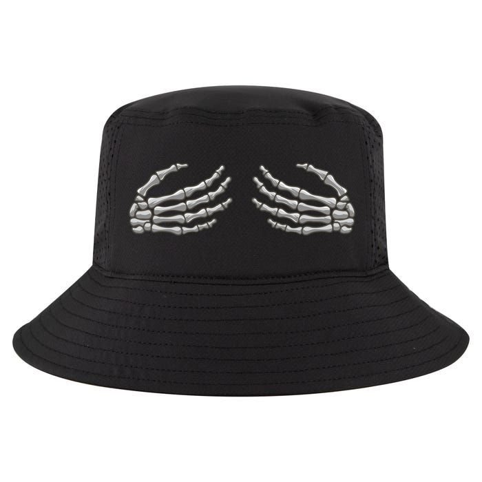 Skeleton Hands Breast Halloween Cool Comfort Performance Bucket Hat