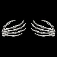 Skeleton Hands Breast Halloween Cooling Performance Crew T-Shirt