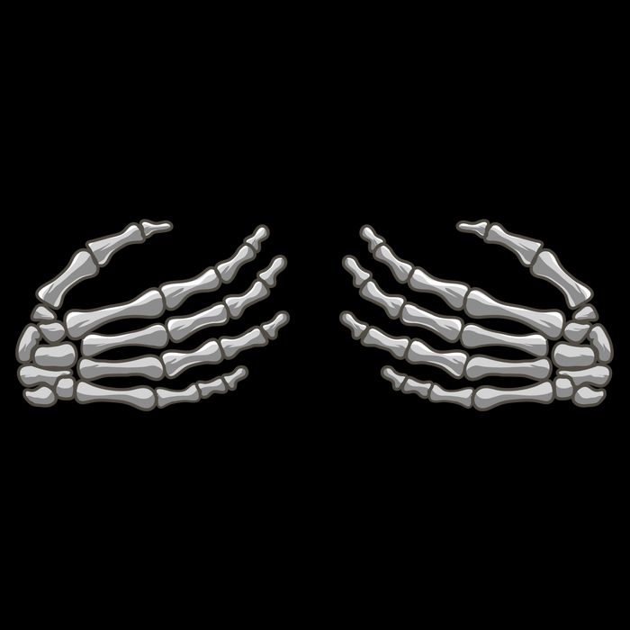 Skeleton Hands Breast Halloween Cooling Performance Crew T-Shirt
