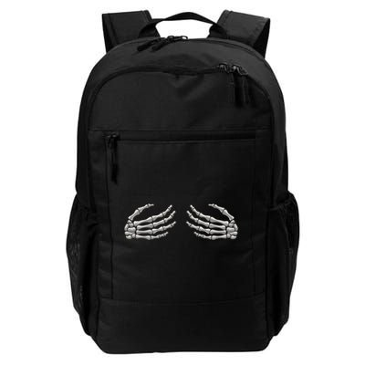 Skeleton Hands Breast Halloween Backpack