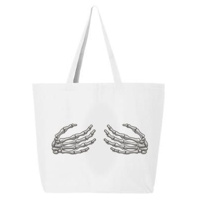 Skeleton Hands Breast Halloween 25L Jumbo Tote