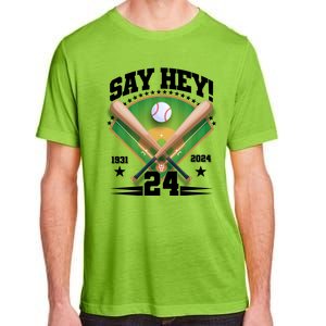 Say Hey Baseball Legend Willie Mays Tribute 1931 2024 Adult ChromaSoft Performance T-Shirt