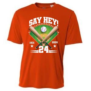 Say Hey Baseball Legend Willie Mays Tribute 1931 2024 Cooling Performance Crew T-Shirt