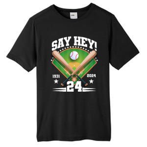 Say Hey Baseball Legend Willie Mays Tribute 1931 2024 Tall Fusion ChromaSoft Performance T-Shirt