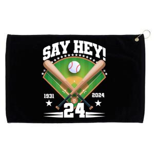 Say Hey Baseball Legend Willie Mays Tribute 1931 2024 Grommeted Golf Towel