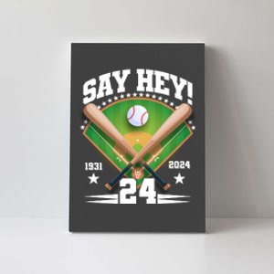 Say Hey Baseball Legend Willie Mays Tribute 1931 2024 Canvas