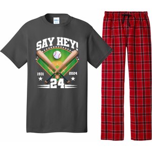 Say Hey Baseball Legend Willie Mays Tribute 1931 2024 Pajama Set