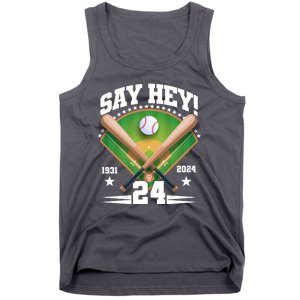 Say Hey Baseball Legend Willie Mays Tribute 1931 2024 Tank Top