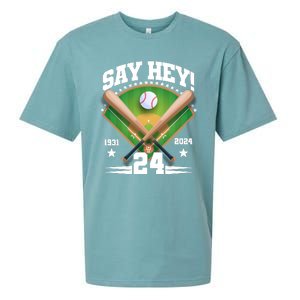 Say Hey Baseball Legend Willie Mays Tribute 1931 2024 Sueded Cloud Jersey T-Shirt