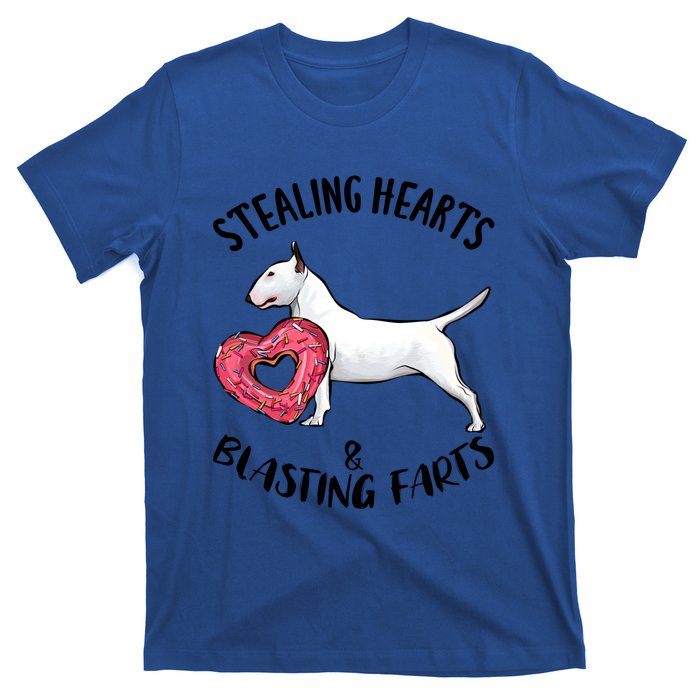 Stealing Hearts Blasting Farts Bull Terrier Valentines Day Gift T-Shirt